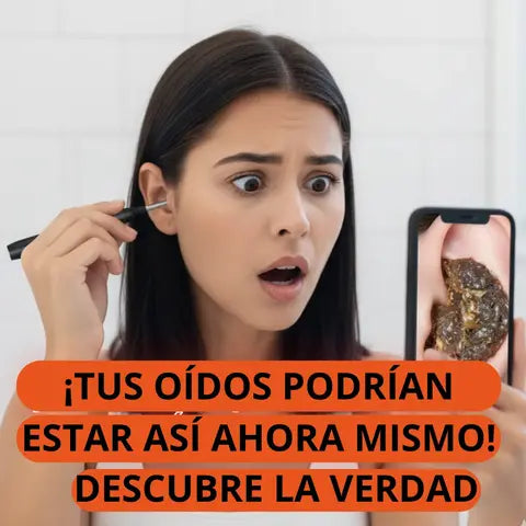 Limpiador de Oídos con Cámara y 6 puntas reutilizables + regalo 🎁. Un Perfumero Portátil.