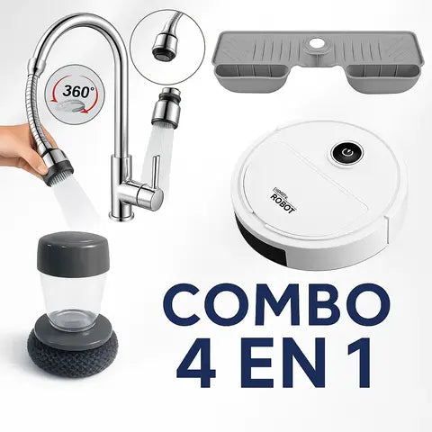 ✨Transforma tu Hogar en un Espacio Inteligente y Limpio – Combo 4 en 1 Exclusivo