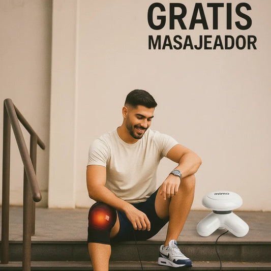 ¡Rodillera Térmica USB + regalo, un masajeador portátil